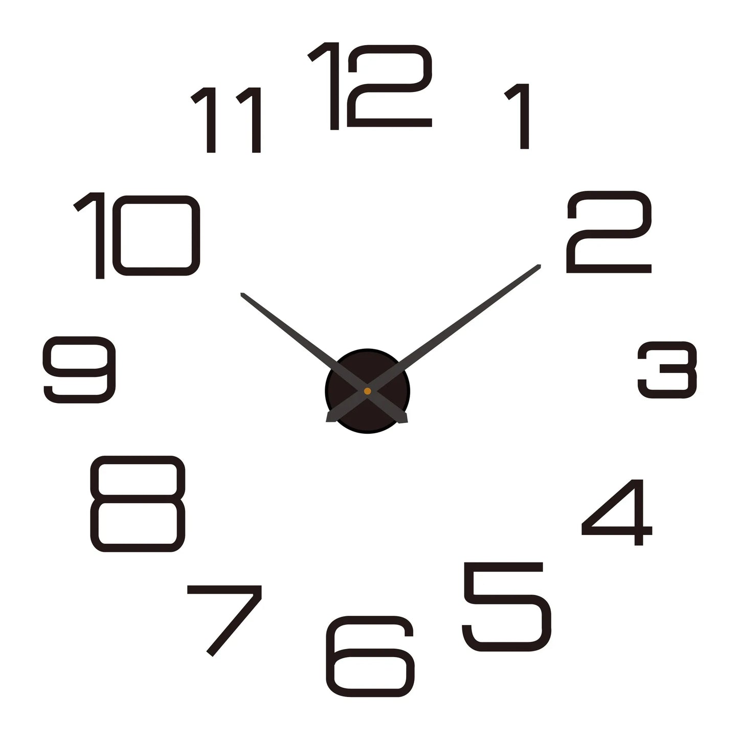 Large Wall Clock 3D DIY Quartz Clocks Fashion Watches