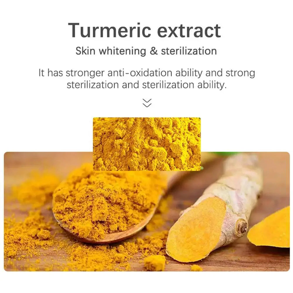 100g Turmeric Essential Oil Handmade Soap Face Wash Removal Acne Treatment