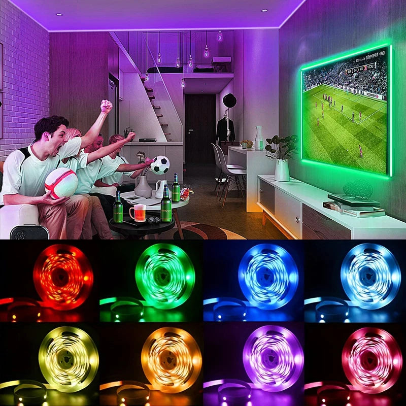 RGB 5050 Strip Led Lights for TV 3 Key Control USB 5V Led Tape for TV Backlight Home Party Decoration Flexible Ribbon