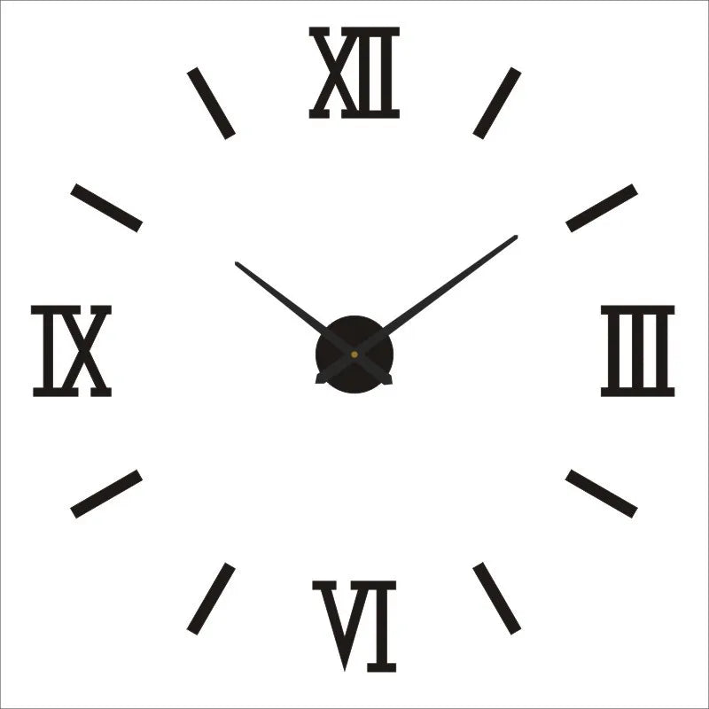 Large Wall Clock 3D DIY Quartz Clocks Fashion Watches