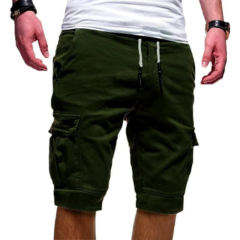 Elegant Fashion Half Pants Multi Pocket Shorts Men's Clothing