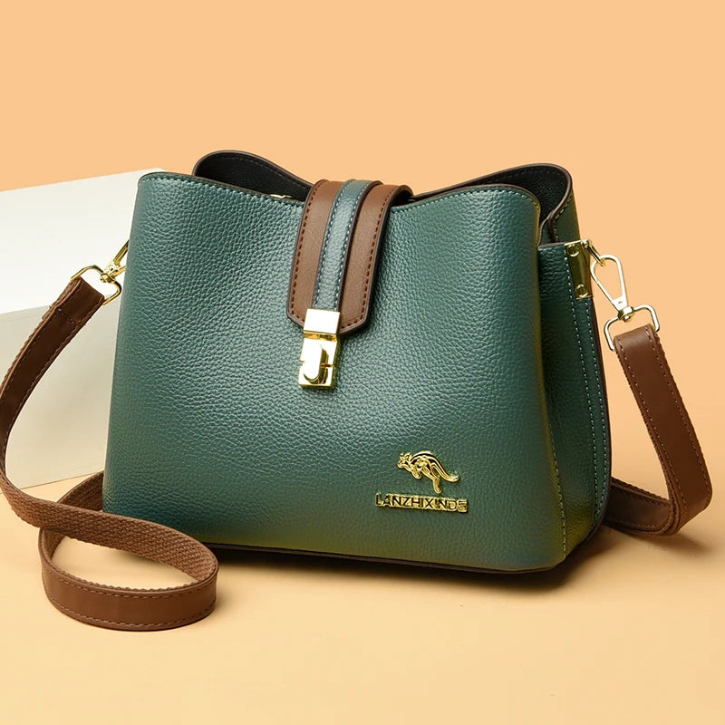 Women Bags Designer Handbags Casual Leather Cowhide High Capacity Shoulder Crossbody Bags for Women 2022 The New Luxury Handbags