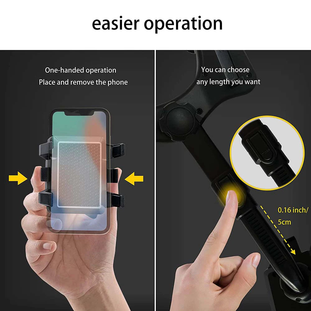 Telephone Car Holder 360 Degree Rotating Stand Rearview Mirror GPS Navigation Auto Phone Support Multifunctional Phone Holder