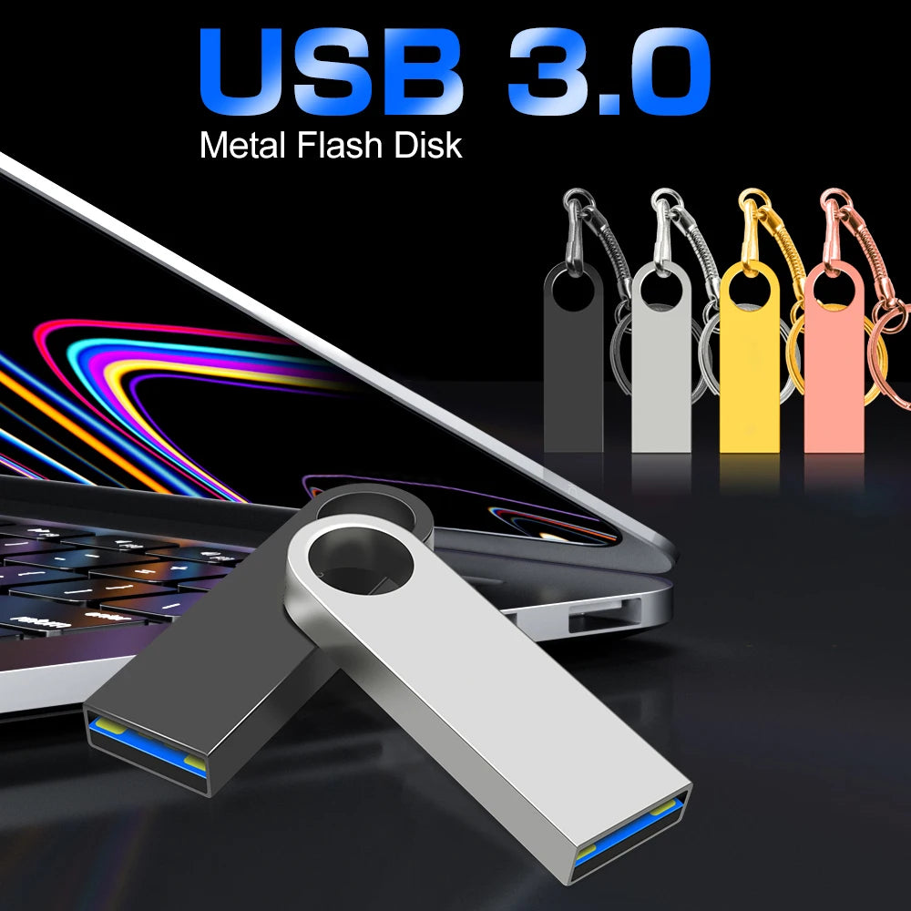 Super Usb 3.0 2TB Metal Pen Drive 1TB Cle Usb Flash Drives 512G