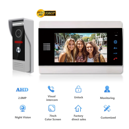 Home Video Intercom  Home Night Vision Mobile Detection Doorbell Camera
