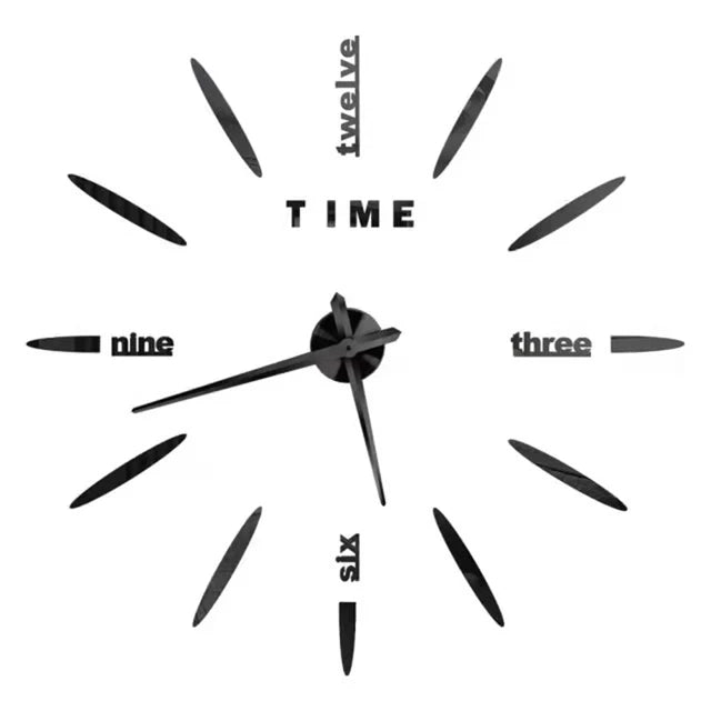 Large Wall Clock 3D DIY Quartz Clocks Fashion Watches