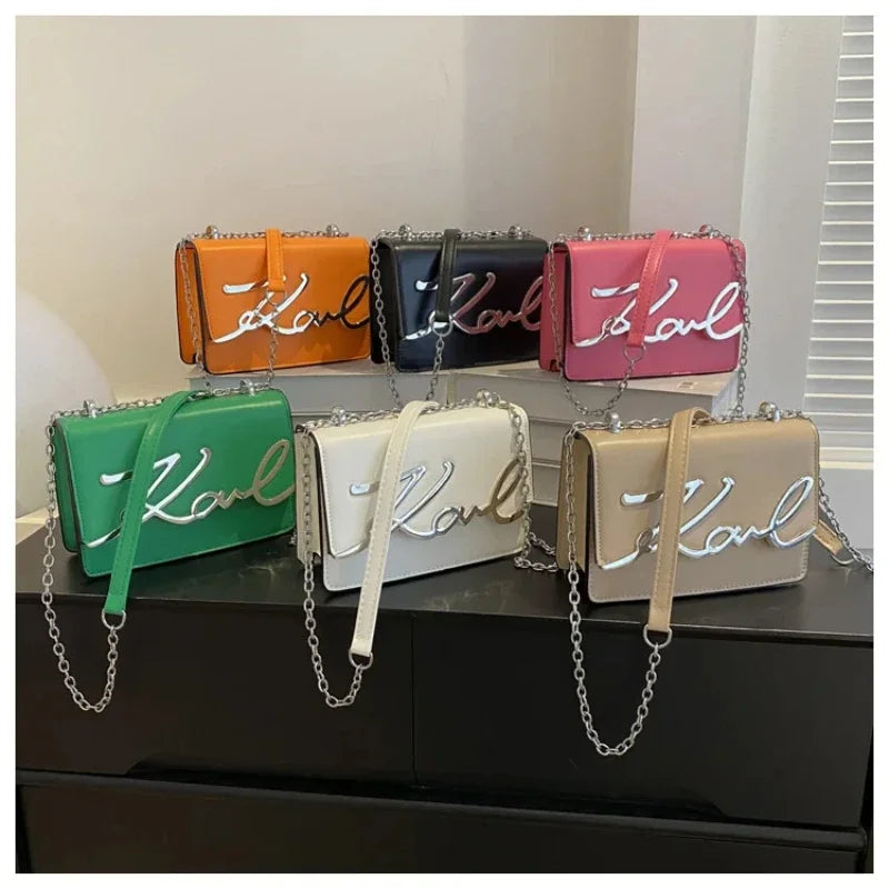 Casual Shoulder Bags PU Leather Crossbody Bags for Women Retro Chain Purses and Handbags Luxury Designer Bags Portable Flap Bag