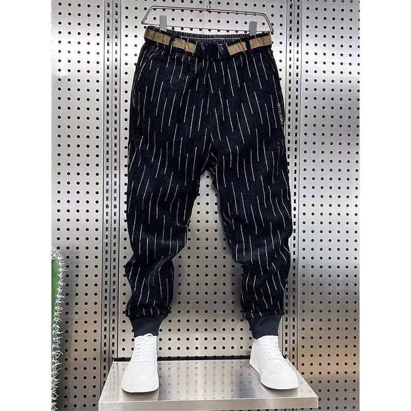 Pants Striped Hip Hop Streetwear