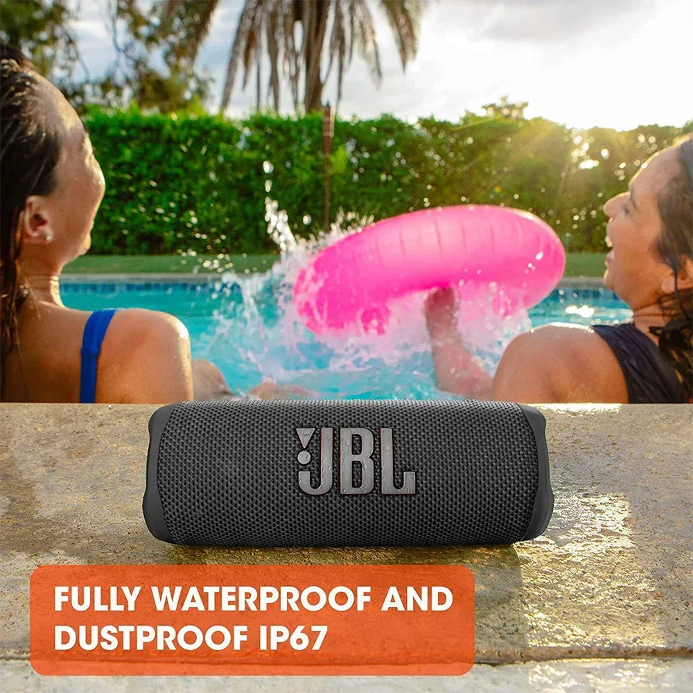 Original JBL Flip 6 Bluetooth Speaker FLIP6 Portable IPX7 Waterproof Outdoor Stereo Bass Music Track Independent Tweeter