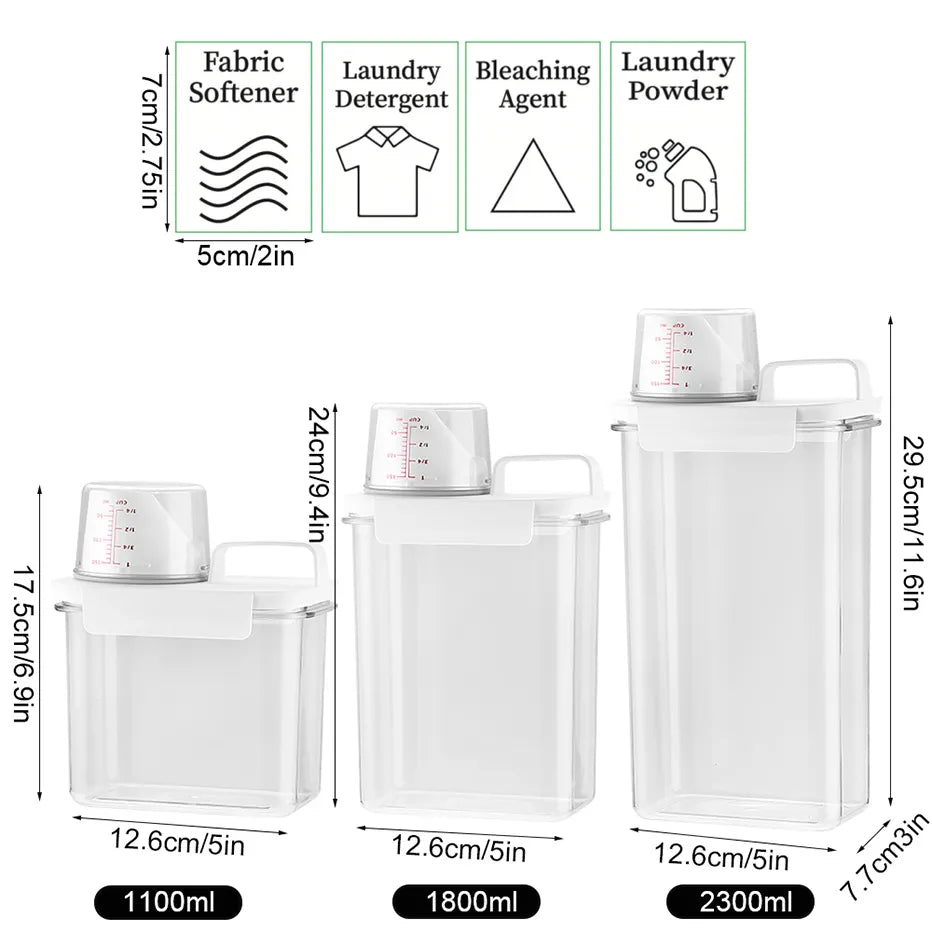 Refillable Laundry Detergent Dispenser Empty Tank