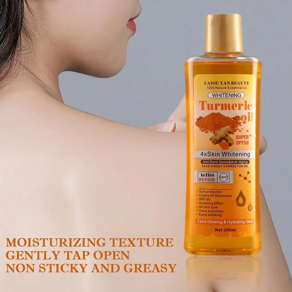 Turmeric Remove Dark Spots Essential Oil for Women Moroccan Ginger Anti Wrinkle Serum Men Whitening Moisturizing Skin Care