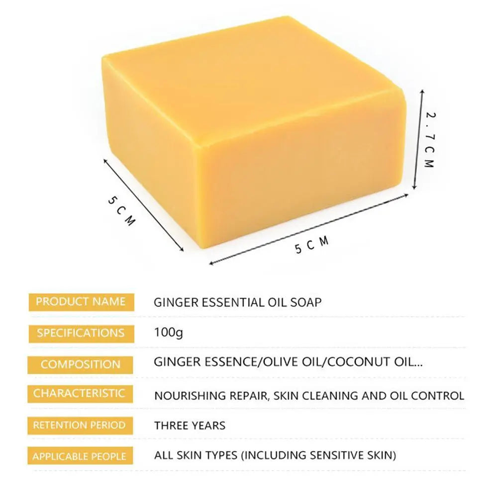 100g Turmeric Essential Oil Handmade Soap Face Wash Removal Acne Treatment