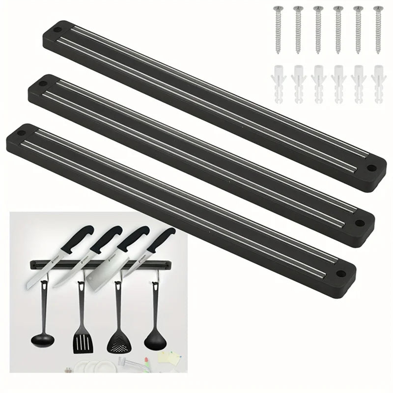 A Magnetic Wall Mounted Knife Holder, Storage Rack for Kitchen Utensils, Warehouse Tools, and Kitchen Small Tools