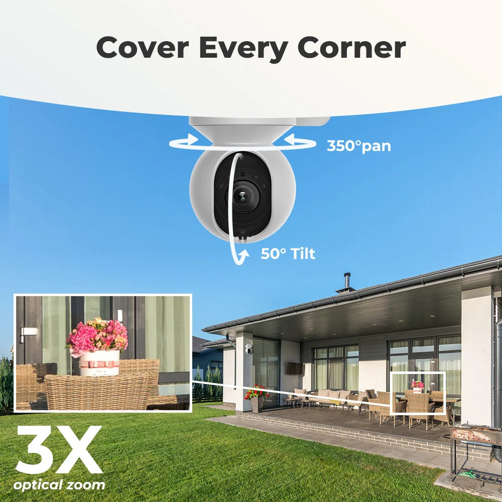 Reolink E Series 3MP WiFi Camera 4MP Baby Monitor 5MP Pan-Tilt IP Cam Smart AI Detection