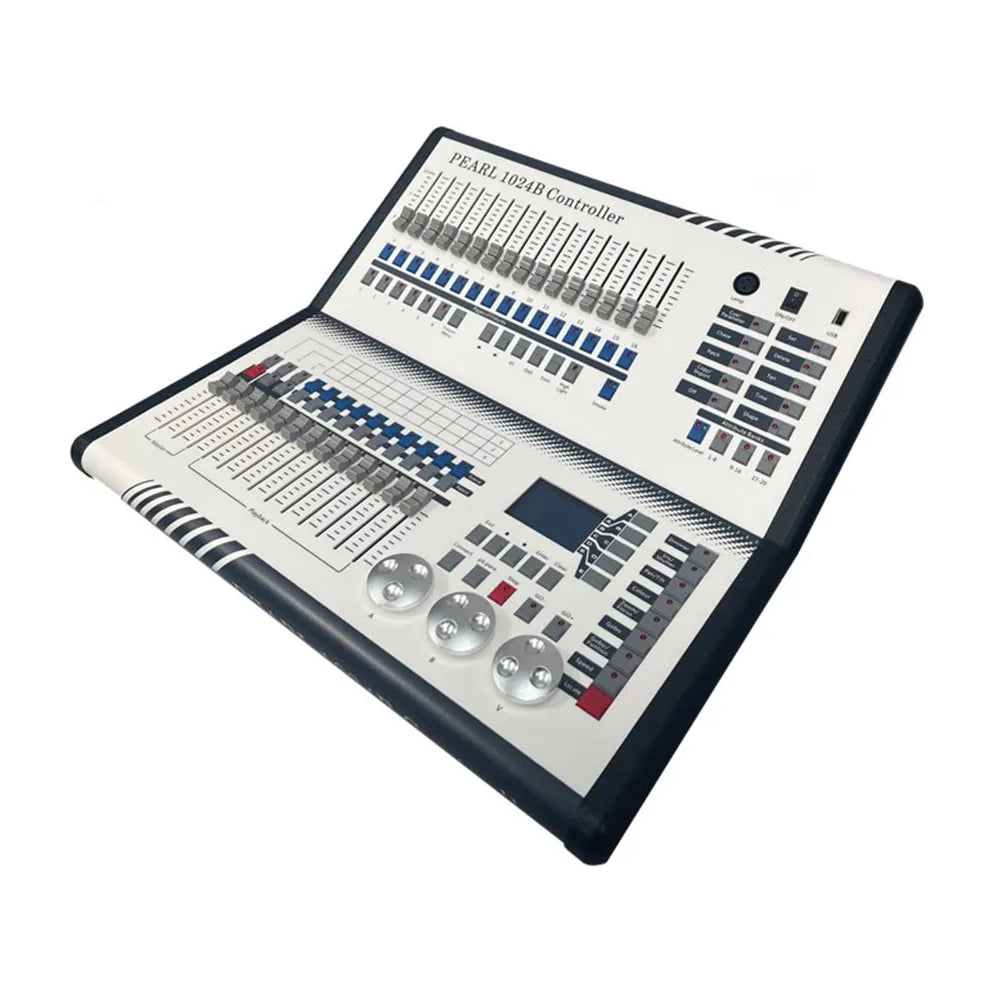 Beautiful Mixer Fold Pearl 1024B Controller Pro DMX 512 Console 1024Channels 4 Output MA Key Lighting Button Desk Flight Case