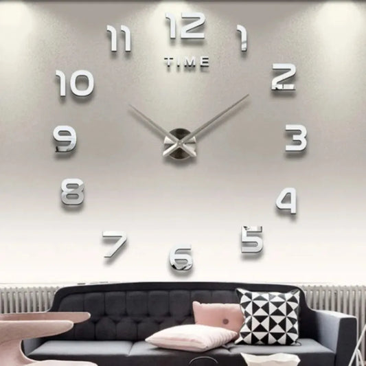 Large Wall Clock 3D DIY Quartz Clocks Fashion Watches