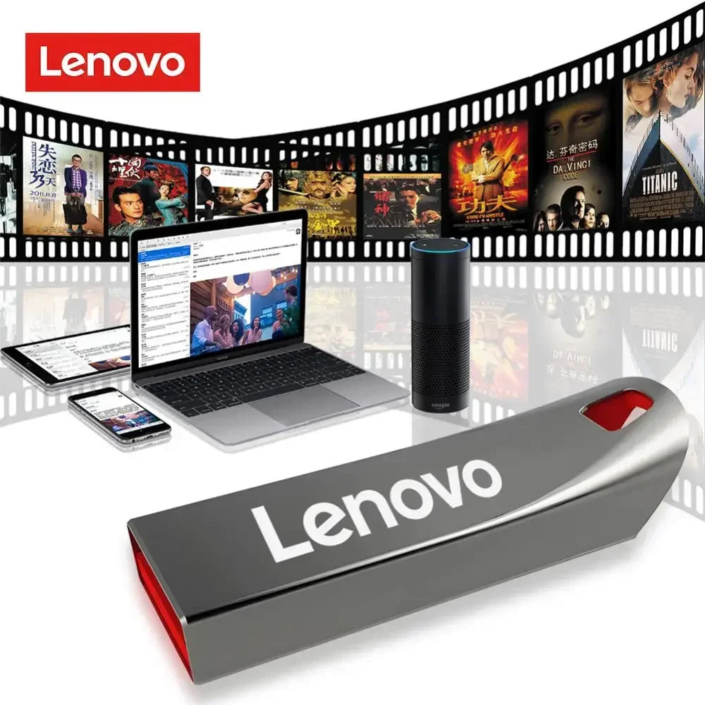 Lenovo 2TB Usb 3.0 Flash Drives High Speed Metal Pendrive 1TB 512GB 256GB Portable Usb