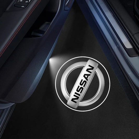 Car Door Welcome Laser Led Projector Logo Light Wireless Car Accessories For Nissan X-trail Qashqai Note Juke Sentra Patrol