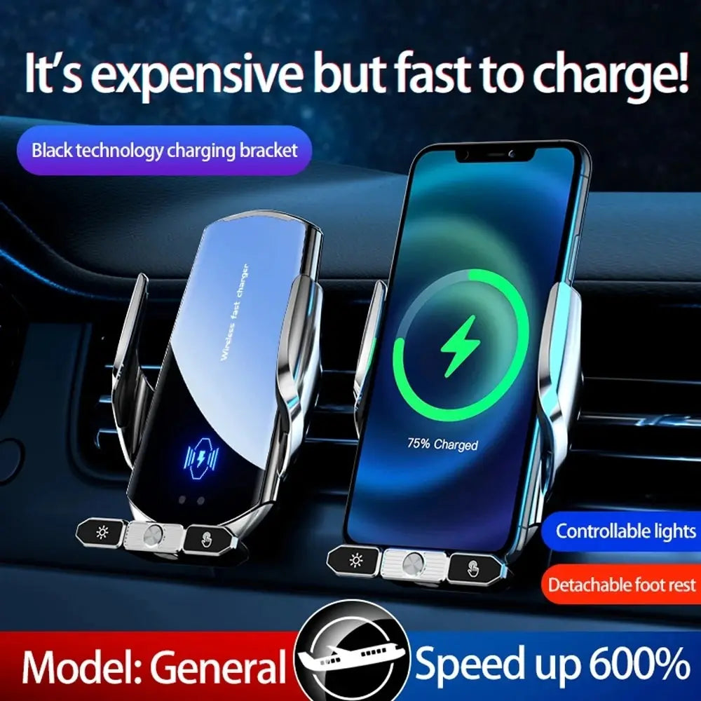 Car Wireless Charger Magnetic Fast Charging Station Air Vent Stand Car Phone Holder Mount For iPhone 15 14 13 12 Samsung Xiaomi