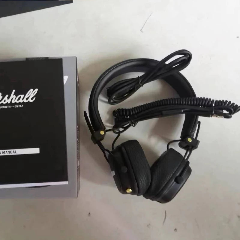 Original Marshall Major III Wireless Bluetooth Headphones Wireless Deep Bass Foldable Sport Gaming Music Headset