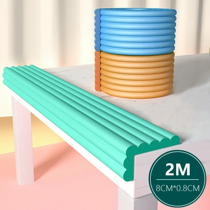 2M Baby Safety Protection Strip Table Desk Edge Guard Strip Corner Protector Furniture Corners Children Safety Foam Protection