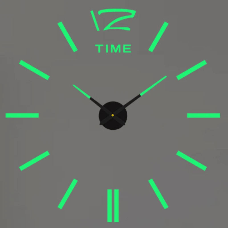 Large Wall Clock 3D DIY Quartz Clocks Fashion Watches