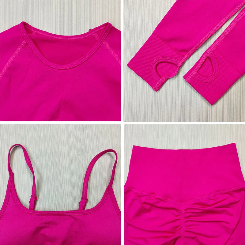 Yoga Set Sports Suit for Fitness Long Sleeve