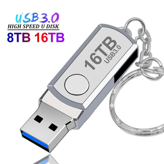 Usb 3.0 16TB High Speed Pendrive 8TB Metal Cle Usb Flash Drive 4TB 2TB Portable